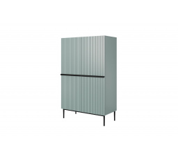 Kredenc Nicole - šalvěj MDF / černé nožky