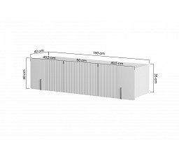 MALMI RTV 150 2D1SZ - černá / černá / závěsná