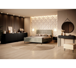 NICOLE PSACÍ STŮL 100 2SZ - černý mat / černý rám