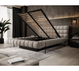 Postel Magentta + kovový rám / plynový píst / úložný box na lůžkoviny 180x200 Touch 18 1