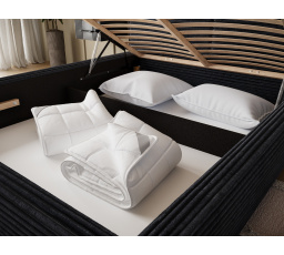 Pesillo postel + dřevěný rám / standardní zvedání / úložný box na lůžkoviny 140x200 Modullo 10 1