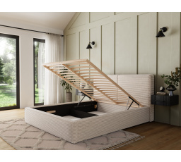 Pesillo Postel + dřevěný rám/ standardní zvedání/ úložný box na lůžkoviny 180x200 Modullo 18 1