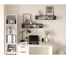 Finees 80 Černá police Černá 80x15 Nepoužitelné