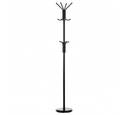 Věšák, kov, černá, 80001-06B BK