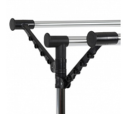 Stojan na šaty, kov, černá, 84521 BK