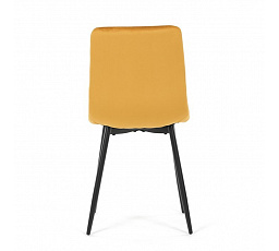 Jídelní židle, žlutá, sametová látka, CT-281 YEL4