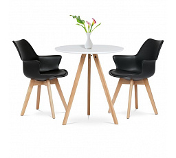 Jídelní židle, černá, plast, CT-771 BK