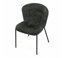 Jídelní židle, zelená, látka bouclé, CT-W1077 GRN2