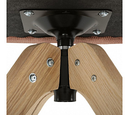 Jídelní židle, oranžová, látka, DCH-C2148 ORA2