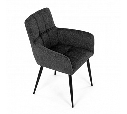 Jídelní židle, šedá, látka, DCH-P3146 GREY2