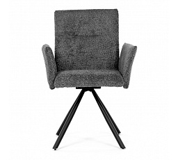 Jídelní židle, šedá, látka bouclé, DCH-W1117 GREY2