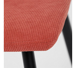 Jídelní židle, červená, manšestrová látka, DCL-964 RED2