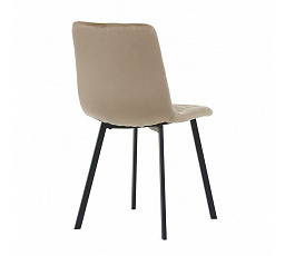 Jídelní židle, béžová, sametová látka, DCL-973 CAP4