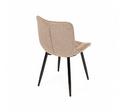 Jídelní židle, hnědá, látka, HC-462 CRM2