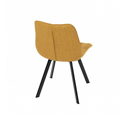 Jídelní židle, žlutá, látka, HC-465 YEL2