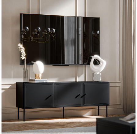 TV komoda PALAZZO BIS 150 3D, černá