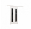 Posuvné dveře na stěnu HERS 76 White+Black Lacobel