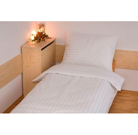 Povlak Atlas Gradl 30x40cm Bílý - česaný 145g/m2, proužek 2cm Povlak Atlas Gradl 30x40cm Bílý - česaný 145g/m2, proužek 2cm