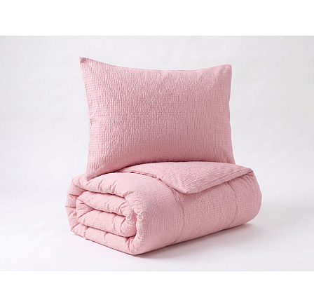 Francouzské povlečení krep UNI 240x220, 70x90cm Růžové Francouzské povlečení krep UNI 240x220, 70x90cm Růžové