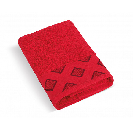 Froté ručník Diamant 50x100cm 500g červený