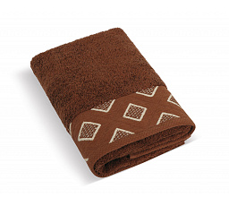 Froté ručník Diamant 50x100cm 500g hnědý