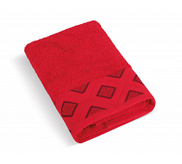 Froté osuška Diamant 70x140cm 500g červená