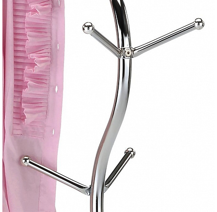 Věšák, kov, stříbrná, 80003-09 CR