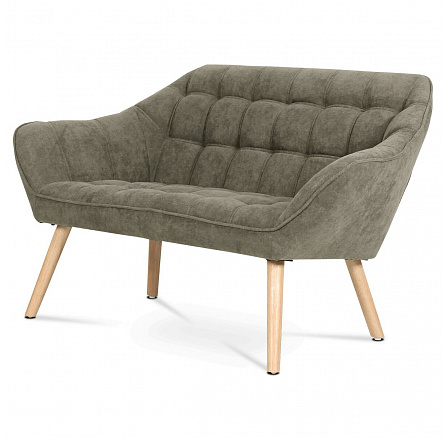 Dvoumístná pohovka, béžová, látka, AK-322 LAN2