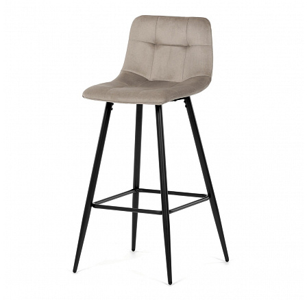 Barová židle, hnědá, látka,AUB-X7015 CAP2