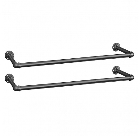 Věšák, kov, černá, AUV-E1067 BK