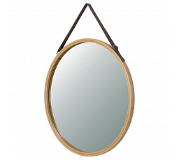 Nástěnné zrcadlo, bambus, přírodní, AZR-B053 NAT