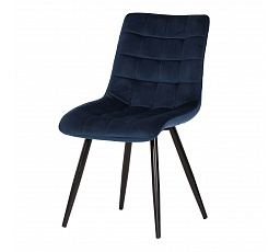 Jídelní židle, modrá, sametová látka, CT-384 BLUE4