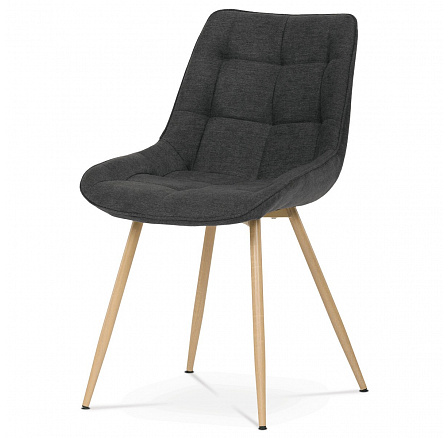 Jídelní židle, černá, látka, CT-394 BK2