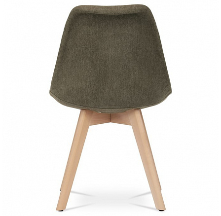 Jídelní židle, hnědá, látka, CT-751 BR2