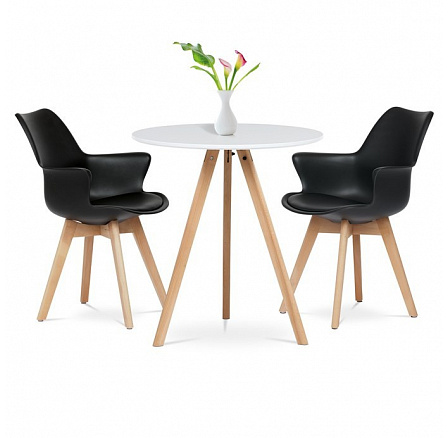 Jídelní židle, černá, plast, CT-771 BK