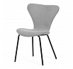 Jídelní židle, stříbrná, látka, CT-S8010 SIL2