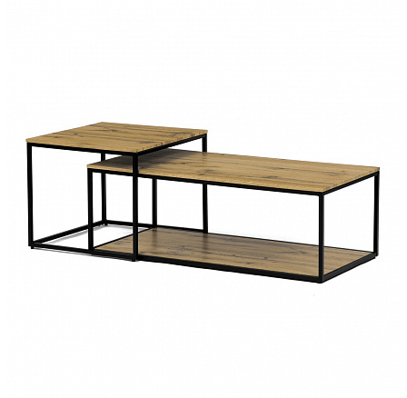 Konferenční stolek 100x50x35cm, mdf, divoký dub, CT-X7123 OAK