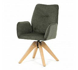 Jídelní židle, zelená, látka, DCH-C2148 GRN2