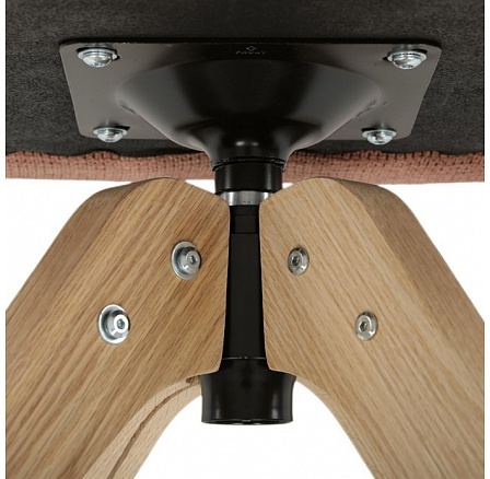 Jídelní židle, oranžová, látka, DCH-C2148 ORA2