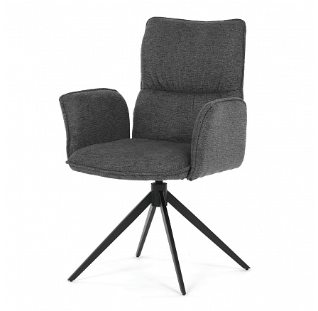 Jídelní židle, šedá, látka, DCH-D1328 GREY2