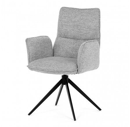 Jídelní židle, šedá, látka, DCH-D1328 SIL2