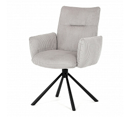 Jídelní židle, krémová, manšestrová látka, DCH-D1332 CRM2