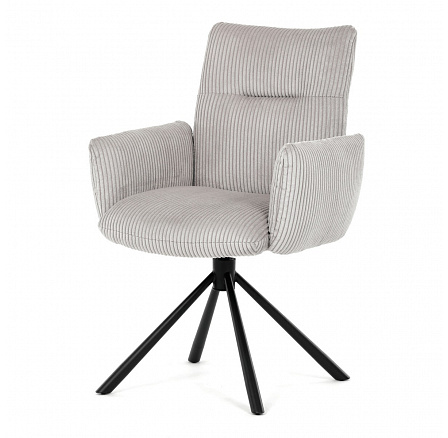 Jídelní židle, krémová, manšestrová látka, DCH-D1332 CRM2