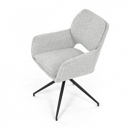 Jídelní židle, krémová, látka bouclé, DCH-T1156 CRM2