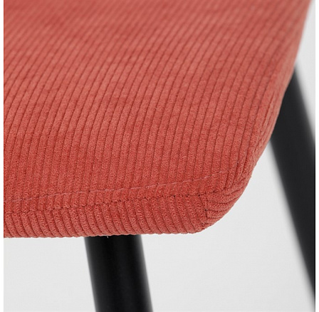 Jídelní židle, červená, manšestrová látka, DCL-964 RED2