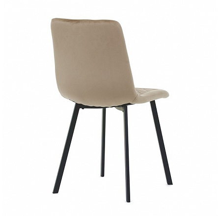 Jídelní židle, béžová, sametová látka, DCL-973 CAP4