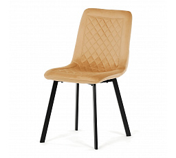 Jídelní židle, žlutá, sametová látka, DCL-973 YEL4