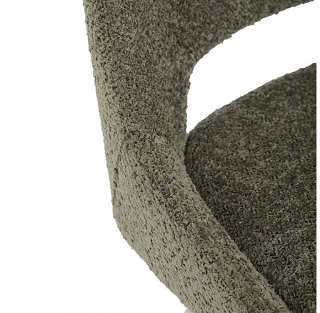 Jídelní židle, zelená, látka bouclé, DCL-W1174 GRN2