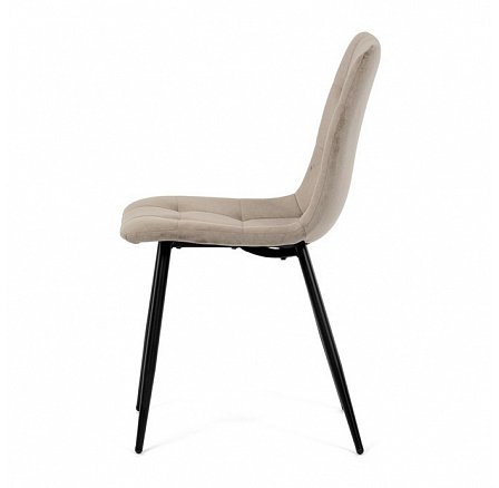 Jídelní židle, béžová, sametová látka, DCL-X7015 CAP2