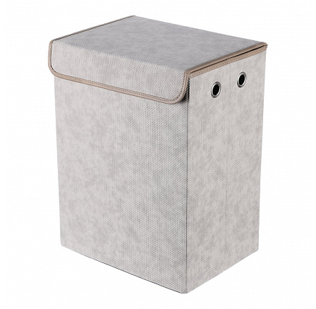 Koš látkový - skládací s víkem, vysoký, cappuccino Koš látkový - skládací s víkem, vysoký, cappuccino